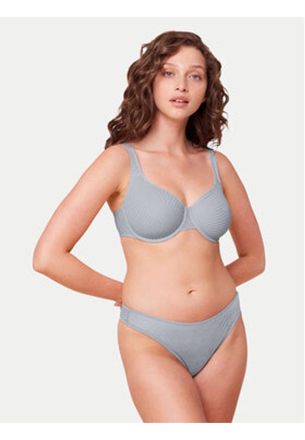 Triumph Biustonosz z fiszbiną Harmony Spotlight 10215944 Niebieski. Kolor: niebieski. Materiał: syntetyk