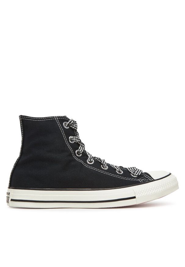 Converse Trampki Chuck Taylor All Star Gingham A13661C Czarny. Kolor: czarny. Materiał: materiał