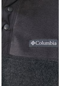 columbia - Columbia Bluza męska kolor szary gładka. Okazja: na co dzień. Kolor: szary. Materiał: dzianina. Długość: krótkie. Wzór: gładki. Styl: casual #5