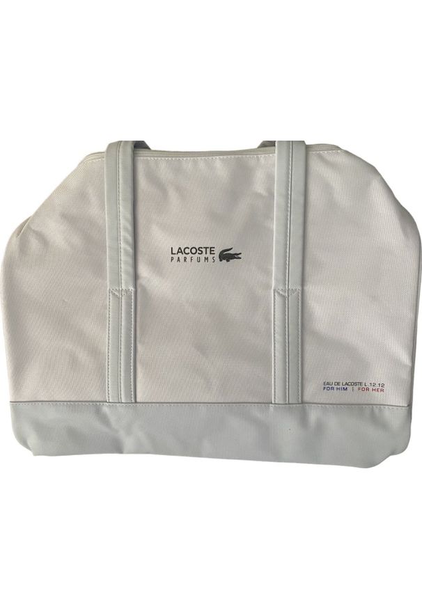 Lacoste Lacoste, Eau de Lacoste L.12.12, Polyester, Bag, Weekend Bag, White, Unisex, 16 x 10 x 10 inch Unisex