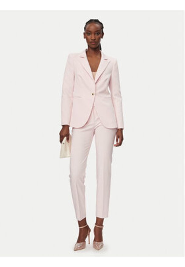 Rinascimento Spodnie materiałowe CFC0128638003 Różowy Slim Fit. Kolor: różowy. Materiał: syntetyk