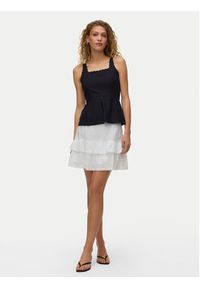 Vero Moda Spódnica mini Trine 10342736 Biały Regular Fit. Kolor: biały. Materiał: bawełna #5