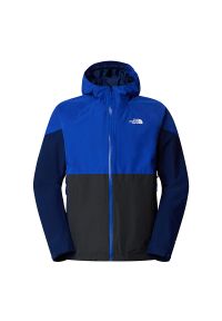 Kurtka The North Face Lightning Zip-In 0A87GN68I1 - granatowo-czarna. Kolor: czarny, niebieski, wielokolorowy. Materiał: skóra, tkanina, poliester. Styl: klasyczny