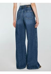 Big-Star - Jeansy damskie z szeroką nogawką niebieskie Celin 492. Stan: podwyższony. Kolor: niebieski. Sezon: lato. Styl: klasyczny, rockowy, retro #5