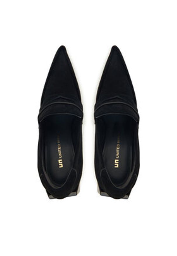 United Nude Półbuty Gem Loafer Hi 10955560195 Czarny. Kolor: czarny. Materiał: skóra, zamsz