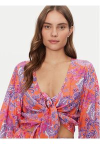 Guess Bluzka E5GH01 WH3X2 Kolorowy Regular Fit. Materiał: wiskoza. Wzór: kolorowy