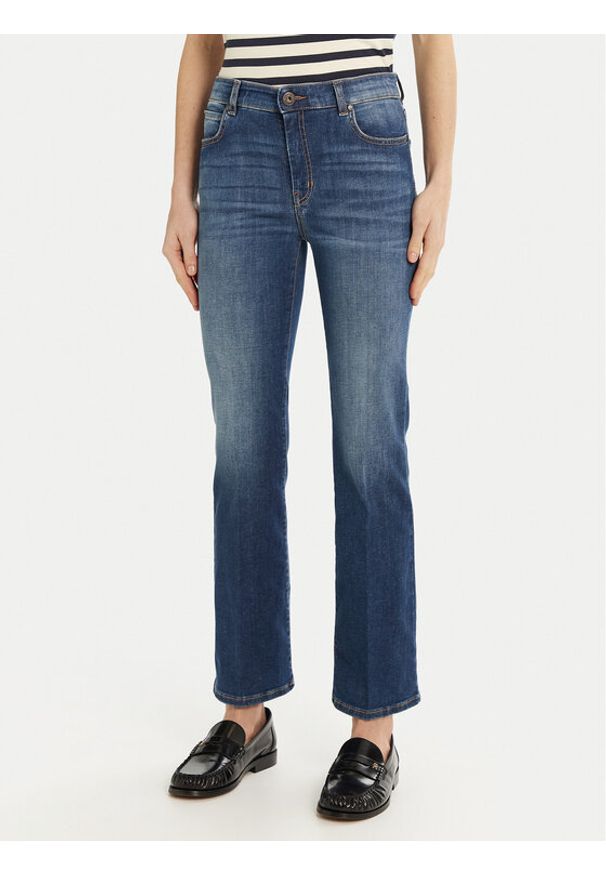 Weekend Max Mara Jeansy Rapallo 2515181011 Granatowy Flare Fit. Kolor: niebieski