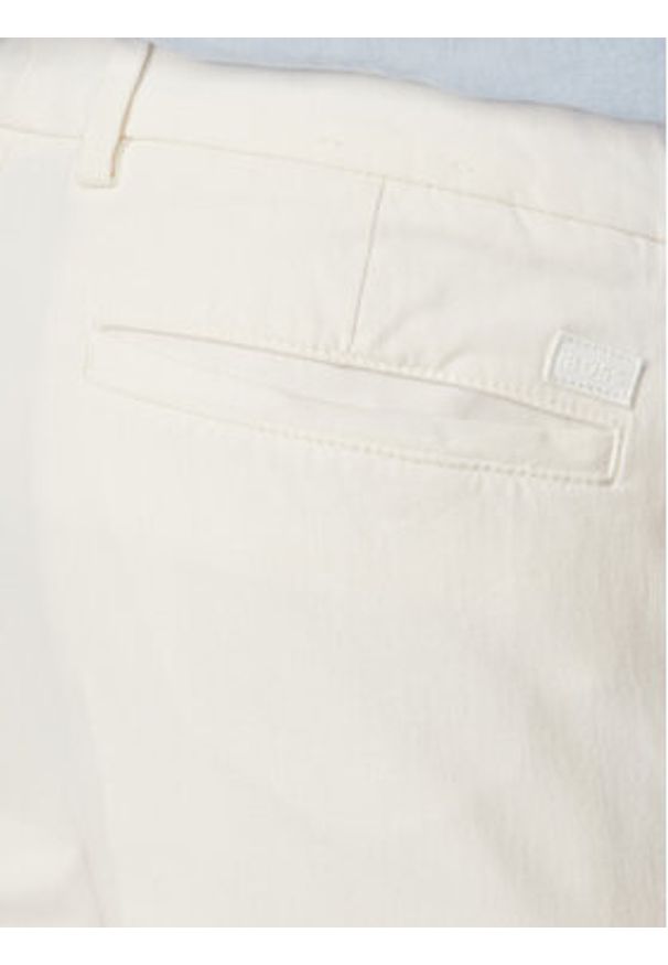 BOSS Chinosy H-Kaiton1 50543312 Biały Slim Fit. Kolor: biały. Materiał: bawełna