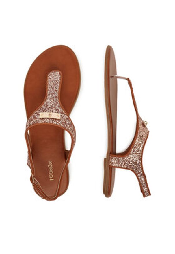 DeeZee Sandały E9088-1A Brązowy. Kolor: brązowy. Materiał: syntetyk, materiał