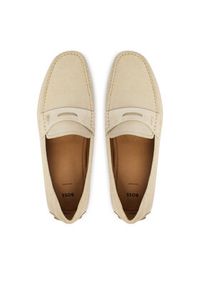 BOSS Mokasyny Noel 50541750 Biały. Kolor: biały. Materiał: skóra, zamsz #4