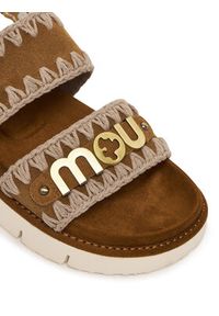 Mou Sandały MU.SW461001A Brązowy. Kolor: brązowy. Materiał: skóra, zamsz #6