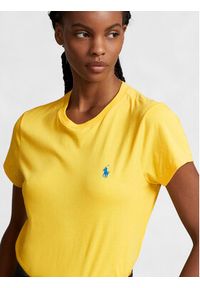 Polo Ralph Lauren T-Shirt New Rltpp 211898698018 Żółty Regular Fit. Typ kołnierza: polo. Kolor: żółty. Materiał: bawełna #2
