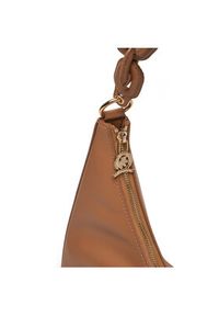 TOMMY HILFIGER - Tommy Hilfiger Torebka Soft Leather Hobo AW0AW16292 Brązowy. Kolor: brązowy. Materiał: skórzane #3