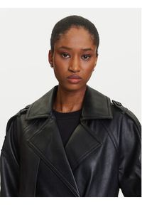 Karl Lagerfeld Jeans Płaszcz przejściowy A3W15047 Czarny Relaxed Fit. Kolor: czarny. Materiał: skóra #6