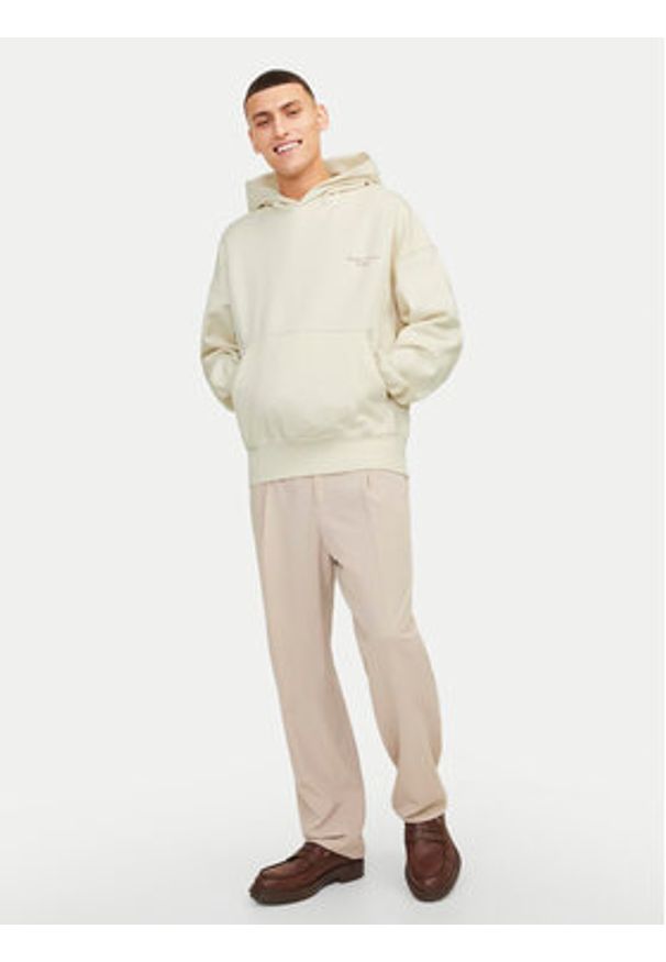 Jack & Jones Bluza Noho 12263036 Écru Oversize. Materiał: bawełna