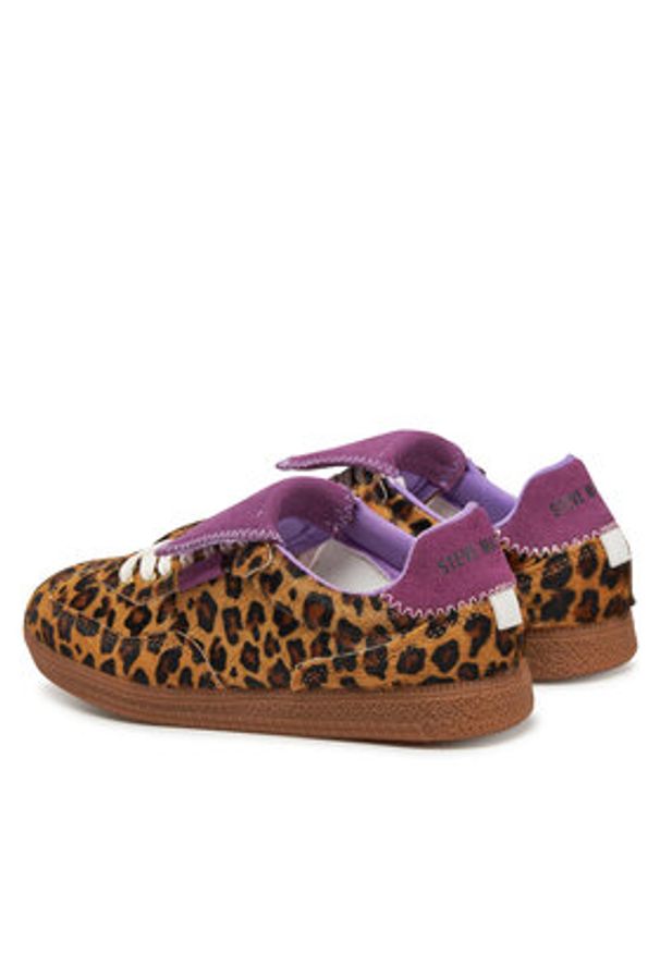 Steve Madden Sneakersy Ethora-L SM11003527 Brązowy. Kolor: brązowy. Materiał: zamsz, skóra