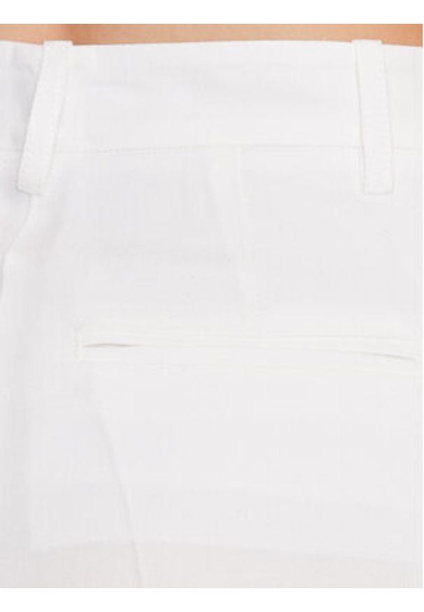 Pinko Spodnie materiałowe 100641 A0IN Biały Relaxed Fit. Kolor: biały. Materiał: wiskoza