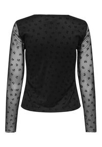 only - ONLY Bluzka Siena 15362924 Czarny Regular Fit. Kolor: czarny. Materiał: syntetyk #4