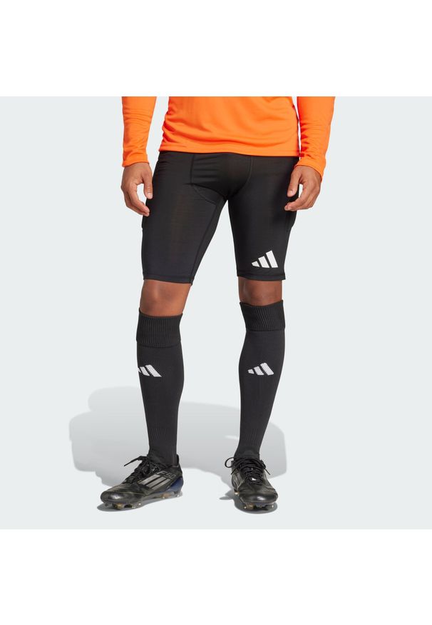 Adidas - Legginsy Squadra 25 Goalkeeper Padded Short. Kolor: biały, wielokolorowy, czarny. Materiał: materiał