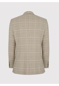 Pako Lorente - PAKO LORENTE – Beżowa marynarka męska w kratę. Kolor: beżowy. Materiał: poliester, elastan, wiskoza. Styl: boho #4