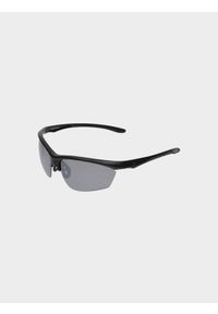 4f - Okulary przeciwsłoneczne z powłoką lustrzaną i polaryzacją. Kolor: czarny