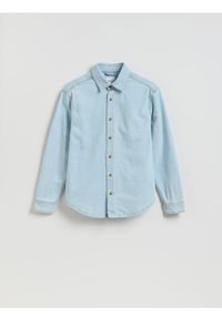 Reserved - Jeansowa koszula regular fit - niebieski. Kolor: niebieski. Materiał: jeans #1