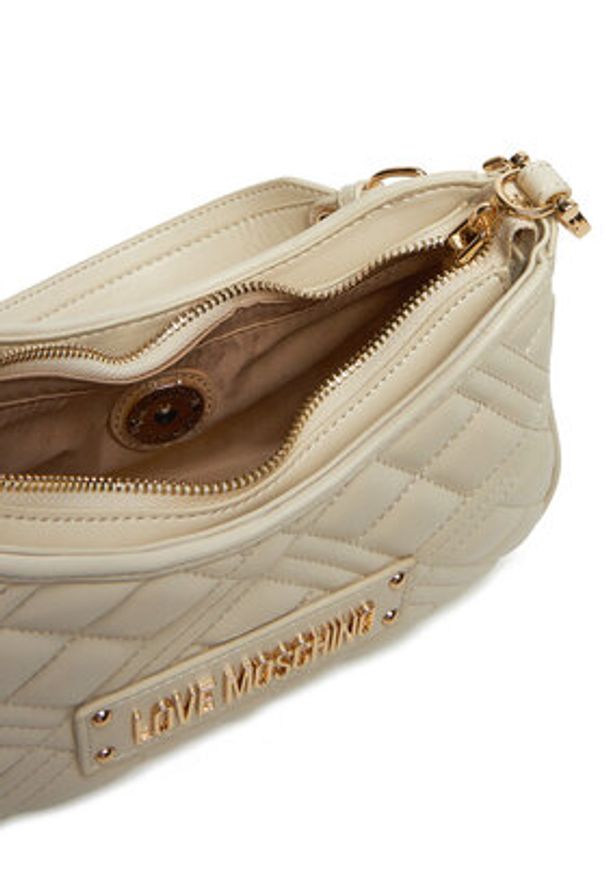 Love Moschino - LOVE MOSCHINO Torebka JC4152PP1MLA0110 Écru. Materiał: skórzane