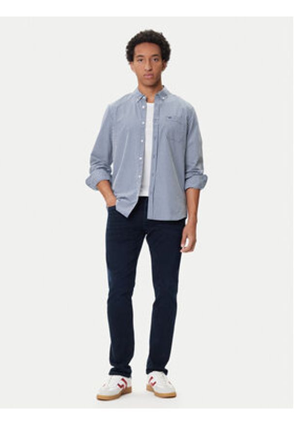Mustang Koszula Chester 1016947 Niebieski Regular Fit. Kolor: niebieski. Materiał: bawełna