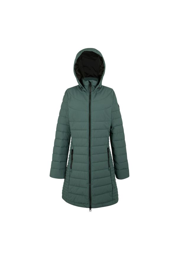 Regatta - Kurtka Damska Andria Z Podszewką. Kolor: zielony. Materiał: puch. Sport: turystyka piesza