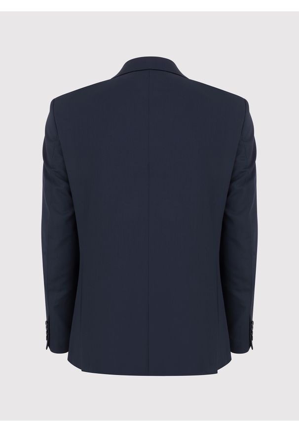 Pako Lorente - PAKO LORENTE – Granatowa dwurzędowa marynarka męska. Okazja: na wesele, na ślub cywilny. Kolor: niebieski. Materiał: wełna. Styl: klasyczny