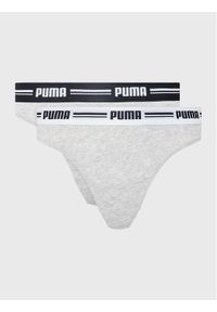 Puma Komplet 2 par stringów 907854 Szary. Kolor: szary. Materiał: bawełna #1