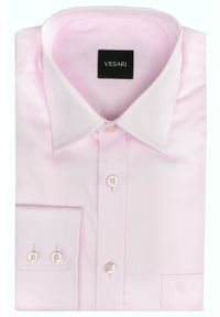 Różowa Koszula Vesari (Vistula) - Regular. Kolor: różowy. Materiał: bawełna. Sezon: lato. Styl: klasyczny, elegancki