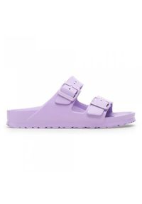Klapki damskie Birkenstock Arizona Eva. Kolor: fioletowy. Materiał: materiał, syntetyk