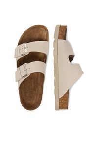 Rieker Klapki CEO-V3190-40 Beżowy. Kolor: beżowy. Materiał: zamsz, skóra #7