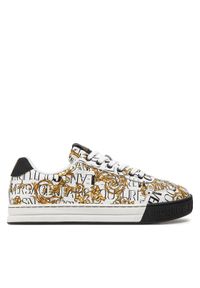 Versace Jeans Couture Sneakersy 76YA3SK6 Biały. Kolor: biały. Materiał: skóra