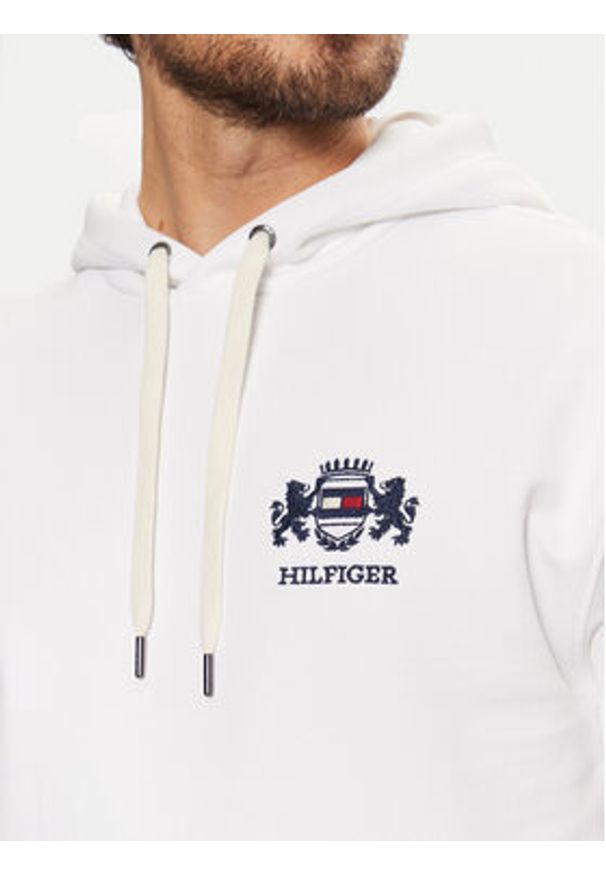 TOMMY HILFIGER - Tommy Hilfiger Bluza MW0MW37462 Biały Regular Fit. Kolor: biały. Materiał: bawełna