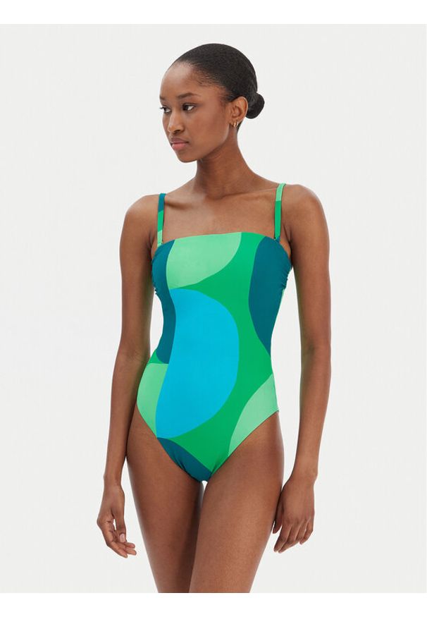 Seafolly Strój kąpielowy Sorrento 11117DD277 Zielony. Kolor: zielony. Materiał: syntetyk