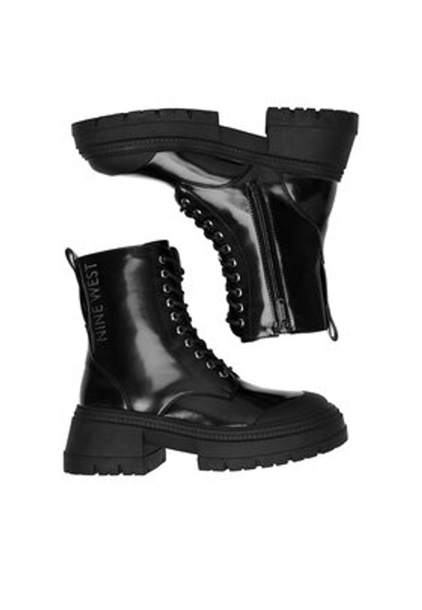 Nine West Botki WFA3033-5 Czarny. Kolor: czarny. Materiał: materiał
