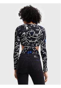 Desigual Body 22WWQK06 Czarny Slim Fit. Kolor: czarny. Materiał: wiskoza