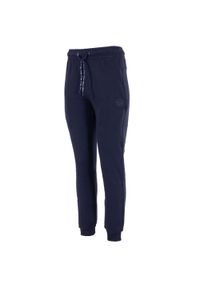 REECE - Spodnie do biegania Reece Australia Studio. Kolor: niebieski. Materiał: dresówka. Wzór: aplikacja, haft. Sport: fitness, bieganie #1
