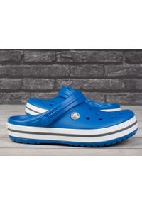 Sandały klapki chłopiece Crocs CROCBAND CLOG. Kolor: biały, szary, niebieski, wielokolorowy