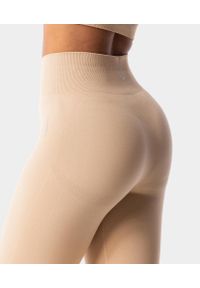 Legginsy bezszwowe damskie Simply Seamless Carpatree. Kolor: beżowy. Sport: fitness