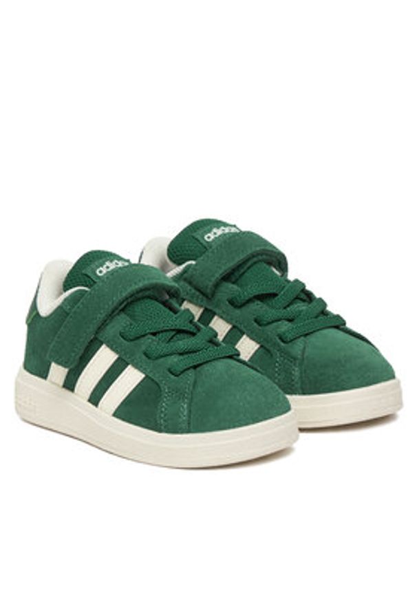 Adidas - adidas Sneakersy Grand Court 2.0 JR0776 Zielony. Kolor: zielony. Materiał: skóra, zamsz