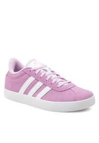 Adidas - adidas Sneakersy Vl Court 3.0 K ID6310 Fioletowy. Kolor: fioletowy. Materiał: zamsz, skóra #6