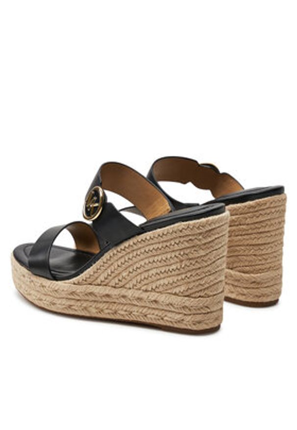 MICHAEL Michael Kors Espadryle 40S4LCMS3L Czarny. Kolor: czarny. Materiał: skóra