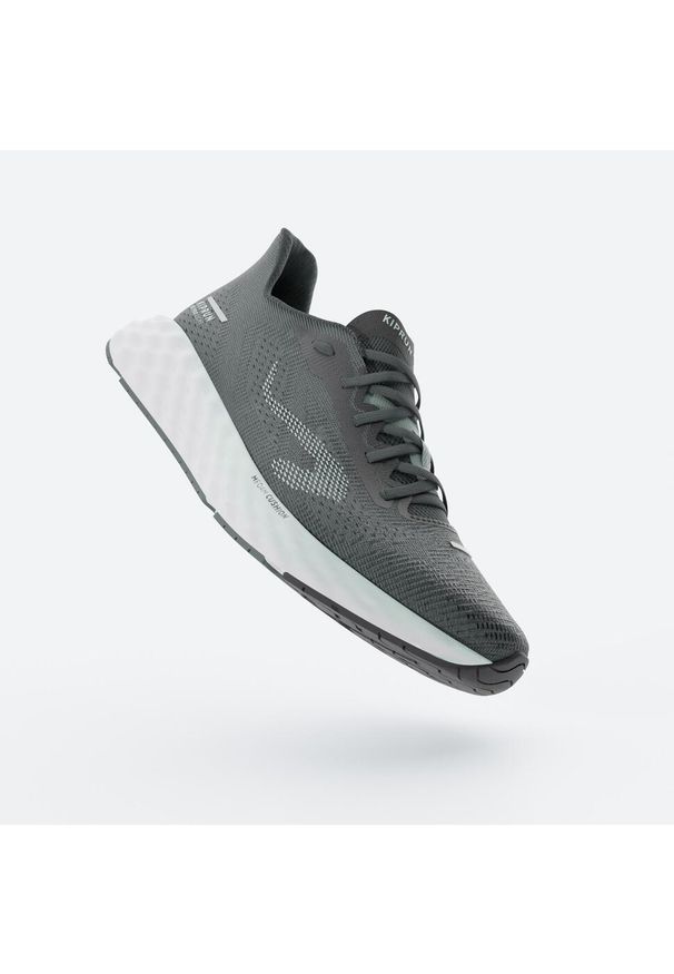 KIPRUN - Buty do biegania męskie Kiprun KS900 Light. Kolor: zielony, biały, wielokolorowy, niebieski. Materiał: materiał. Szerokość cholewki: normalna. Wzór: geometria. Sport: fitness