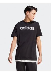 Adidas - adidas T-Shirt Essentials Single Jersey Linear Embroidered Logo T-Shirt IC9274 Czarny Regular Fit. Kolor: czarny. Materiał: bawełna