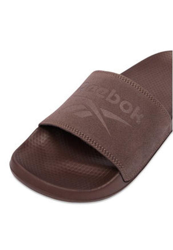 Reebok Klapki CEO-SS26-3C043-W Brązowy. Kolor: brązowy. Materiał: skóra, zamsz