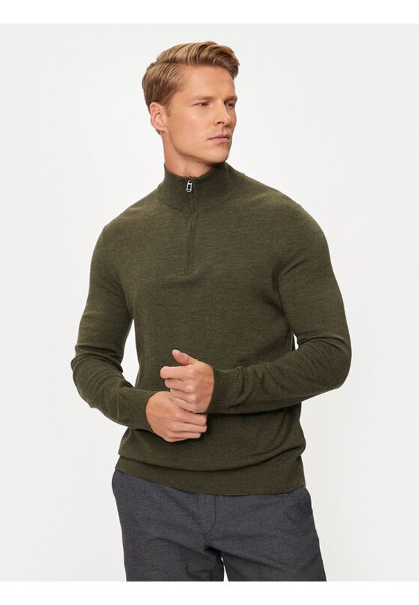 JOOP! Sweter 17 Jk-03Dario 30032603 Zielony Modern Fit. Kolor: zielony. Materiał: wełna