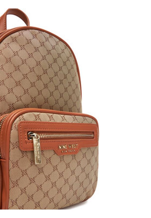Nine West Plecak CEO-OLIVIA-I-B24334 Beżowy. Kolor: beżowy. Materiał: syntetyk, materiał
